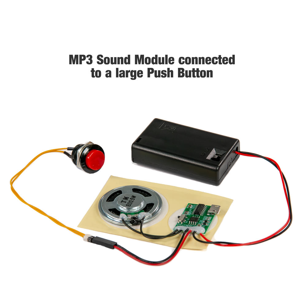 MP3 Sound Chip with Large Push Button Switch activation