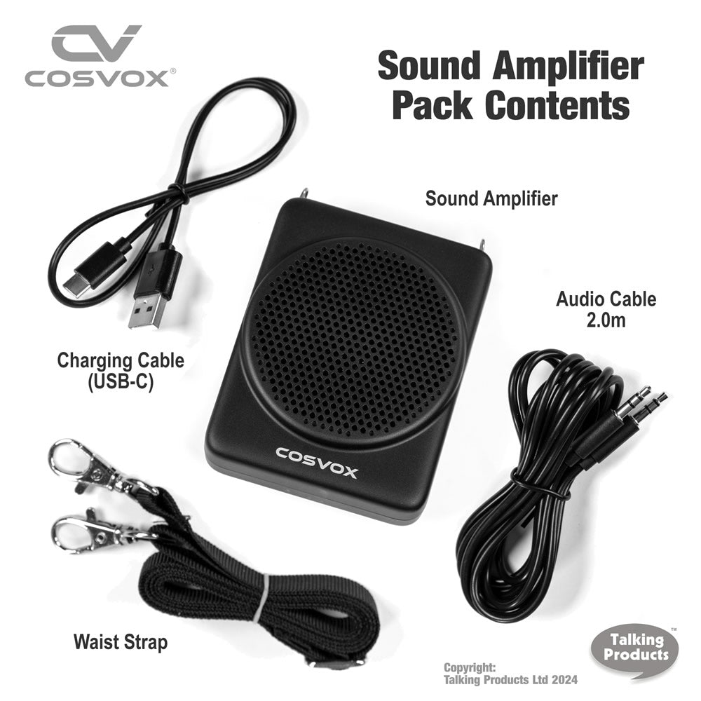 COSVOX Cosplay Sound Amplifier Pack Contents