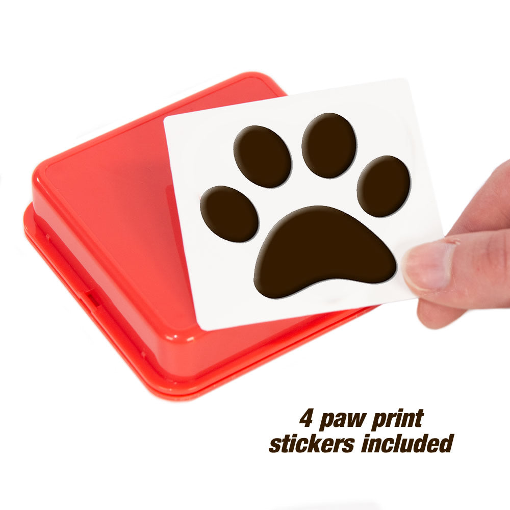 Talking Dog Buttons with paw sticker