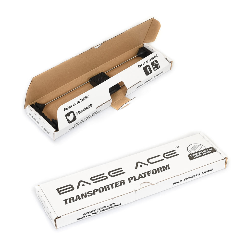 Base Ace Transporter Platform - Compatible with LEGO, MEGA-BLOKS