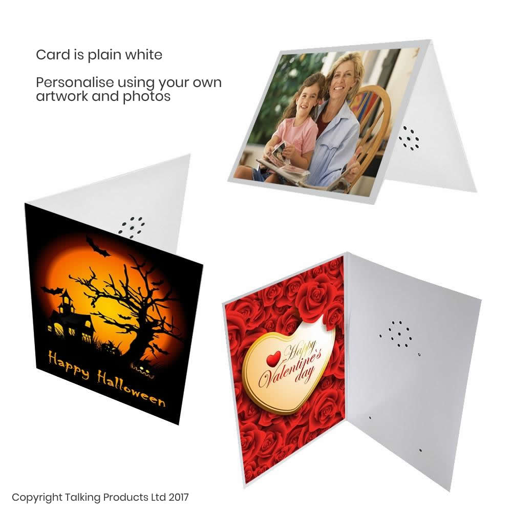 Record-a-Card Talking Card Voice Recordable Promotional Greetings