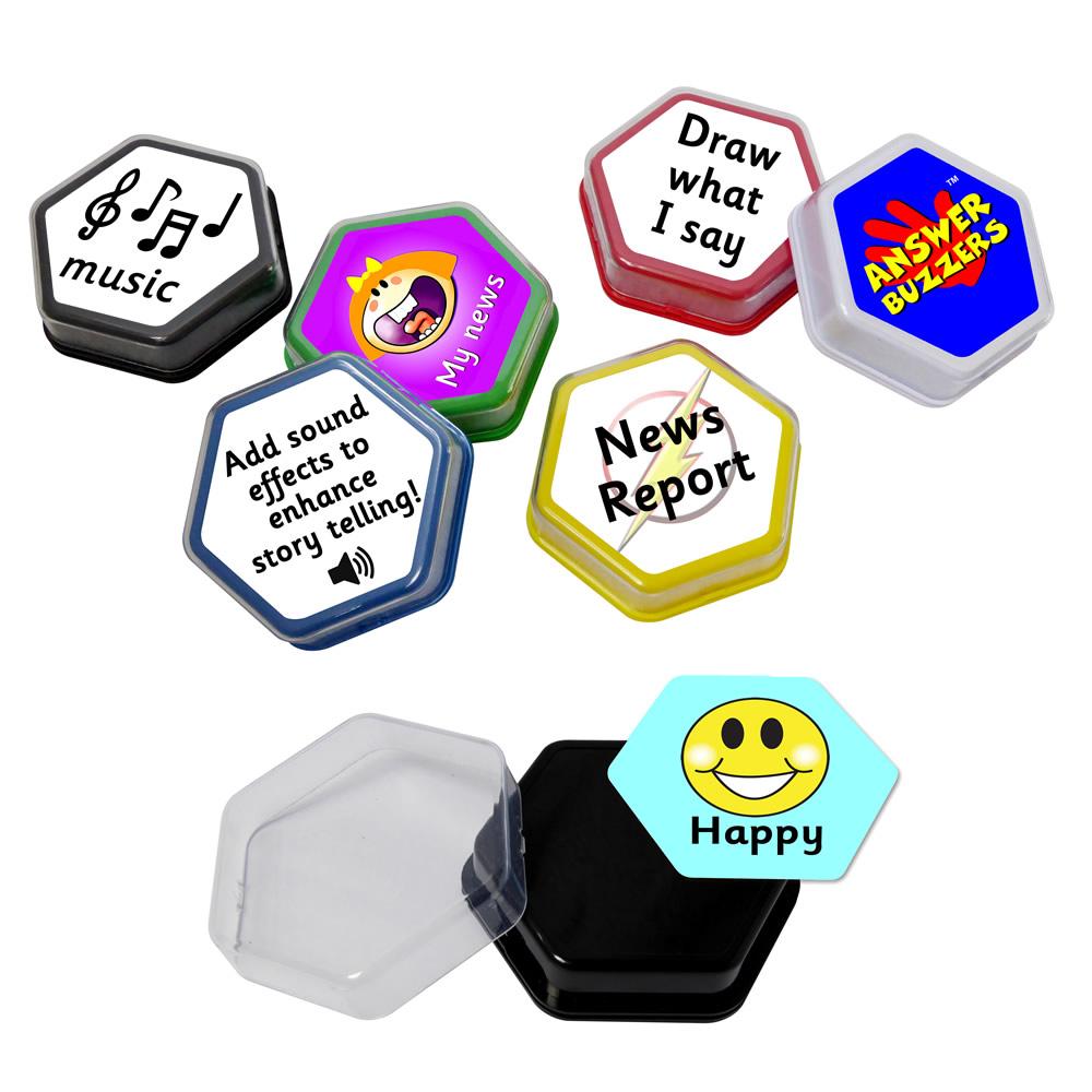 Talking Tile Voice Recorder Answer Buzzer learning resources