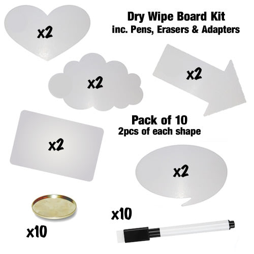 Dry Wipes Boards Kit