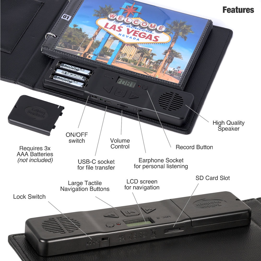 Cd Photo Socket Talking Photo Album Deluxe - Record your own speech, music or sound ...