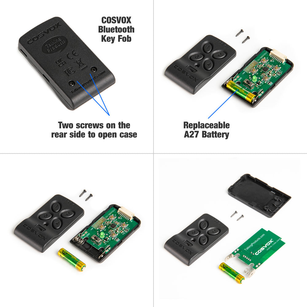 A27 / L828 Alkaline Battery.  12 Volts. Compatible with COSVOX Bluetooth Key Fob