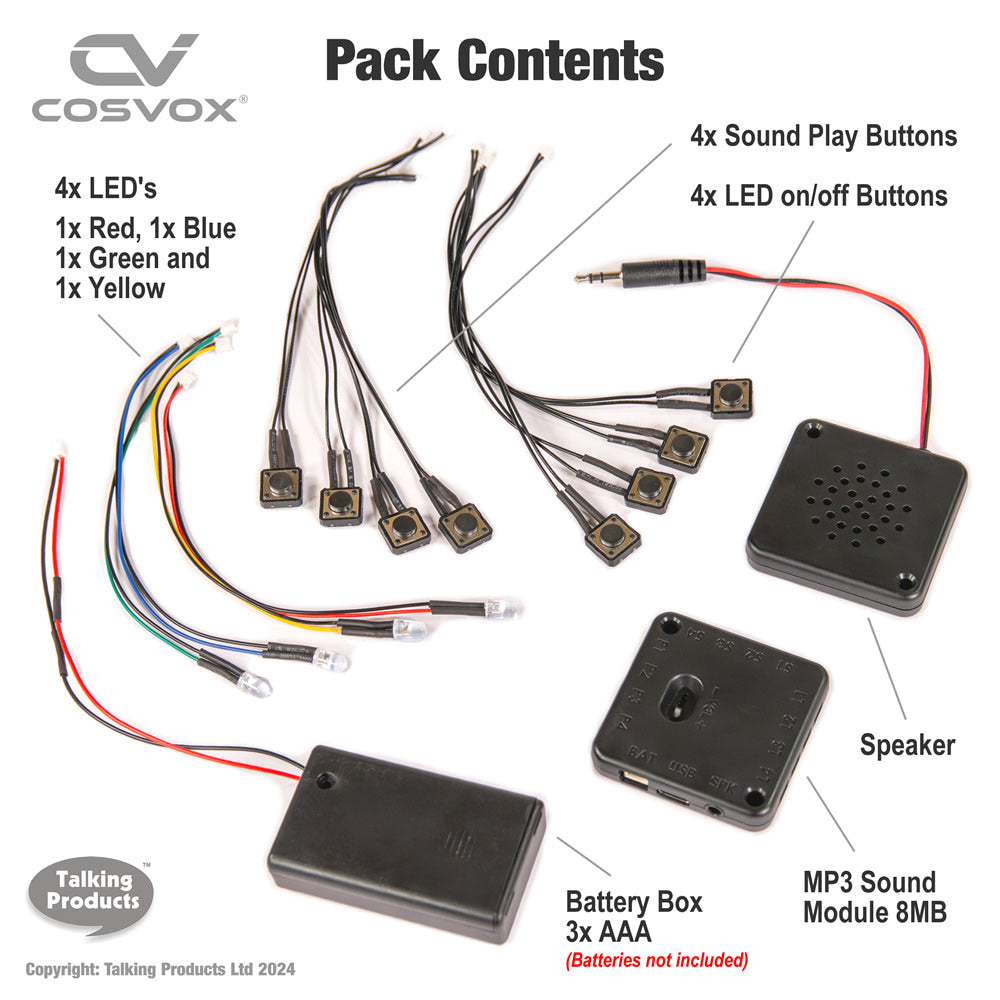 COSVOX Cosplay Sound & Light Bundle - Pack Contents