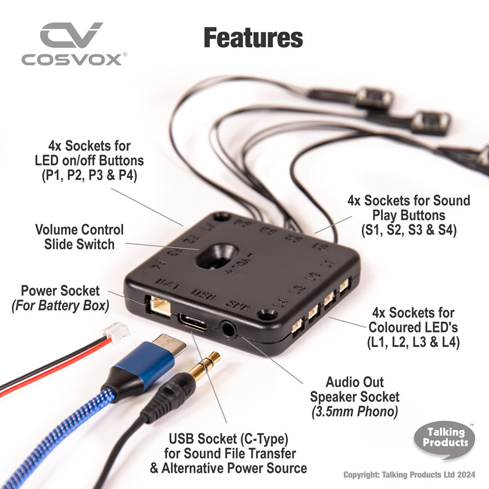 Cosvox Cosplay sound effect module feature list