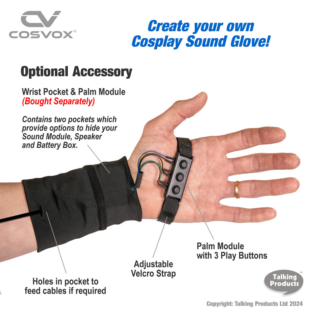 Cosvox Cosplay Sound effects module with optional palm module sound glove