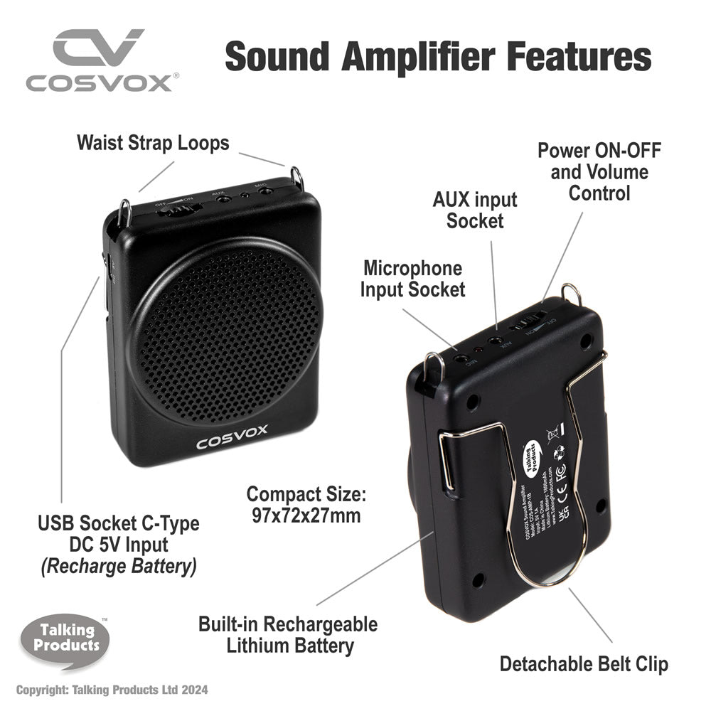 COSVOX Cosplay Sound Voice Amplifier Features