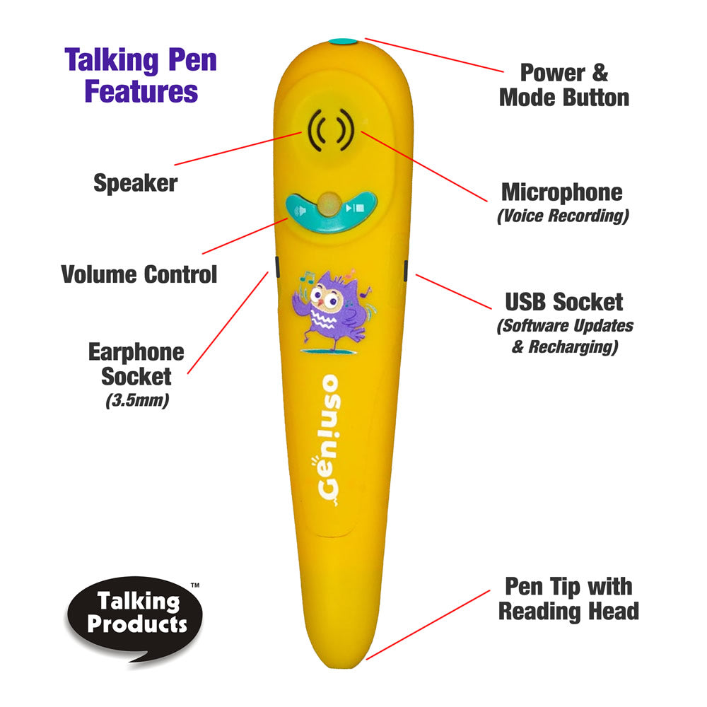 TADA Multilingual Bilingual Talking Pen Features