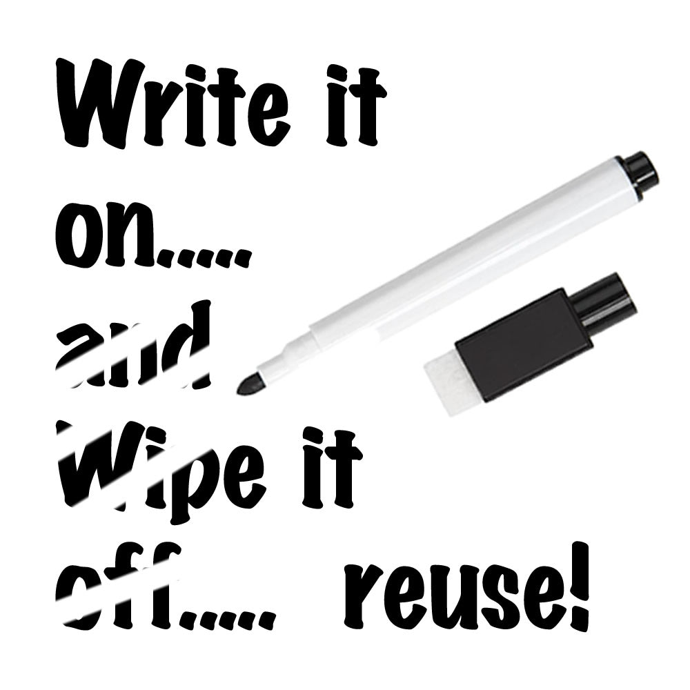 Dry Wipe Boards - Mix Pack of 10