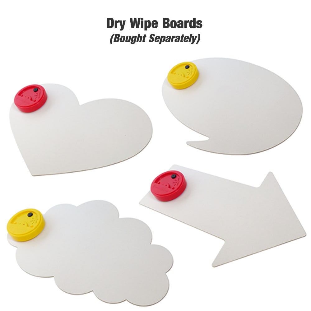 Dry Wipe Boards with Talking Tins