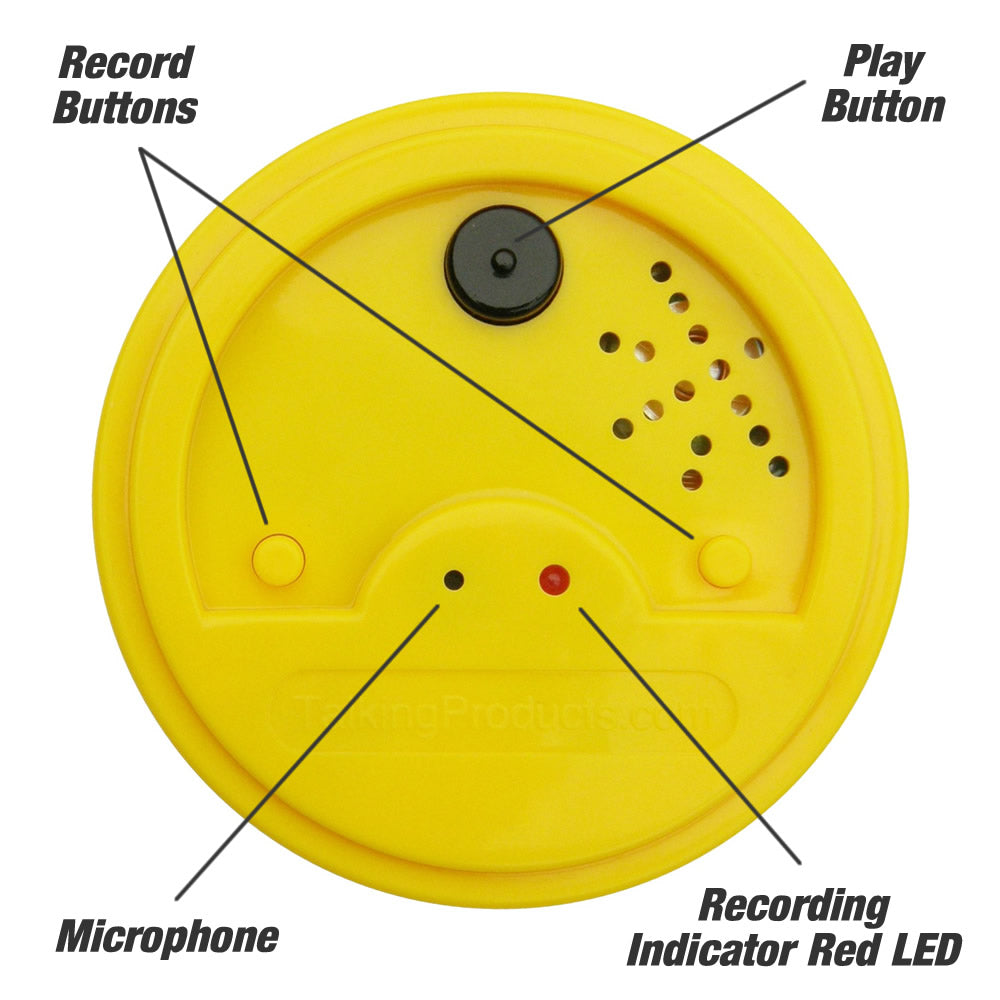Yellow Talking Tins Features