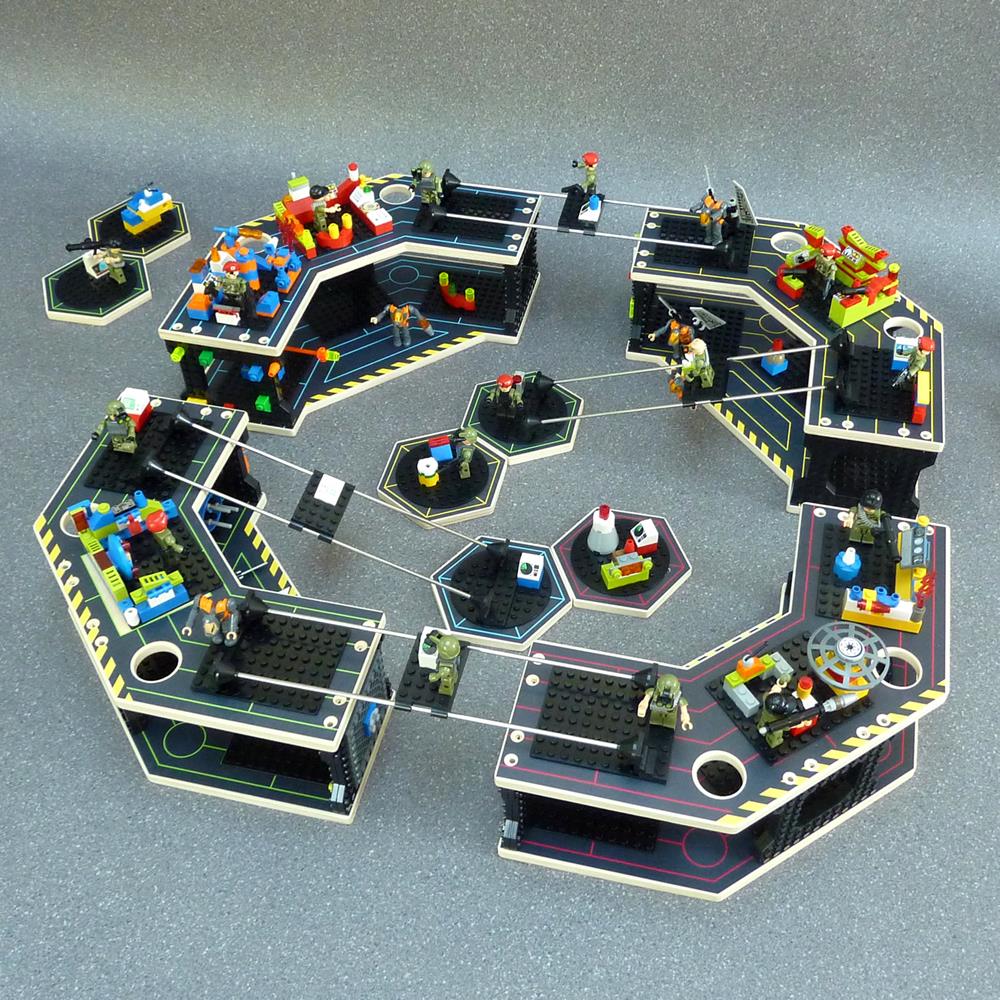 Base Ace Transporter Platform - Compatible with LEGO, MEGA-BLOKS