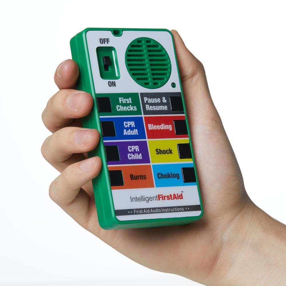 First Aid Training Resource handheld audio instructions