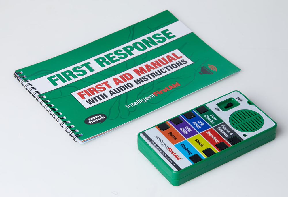 First Response Talking First Aid Device and Manual
