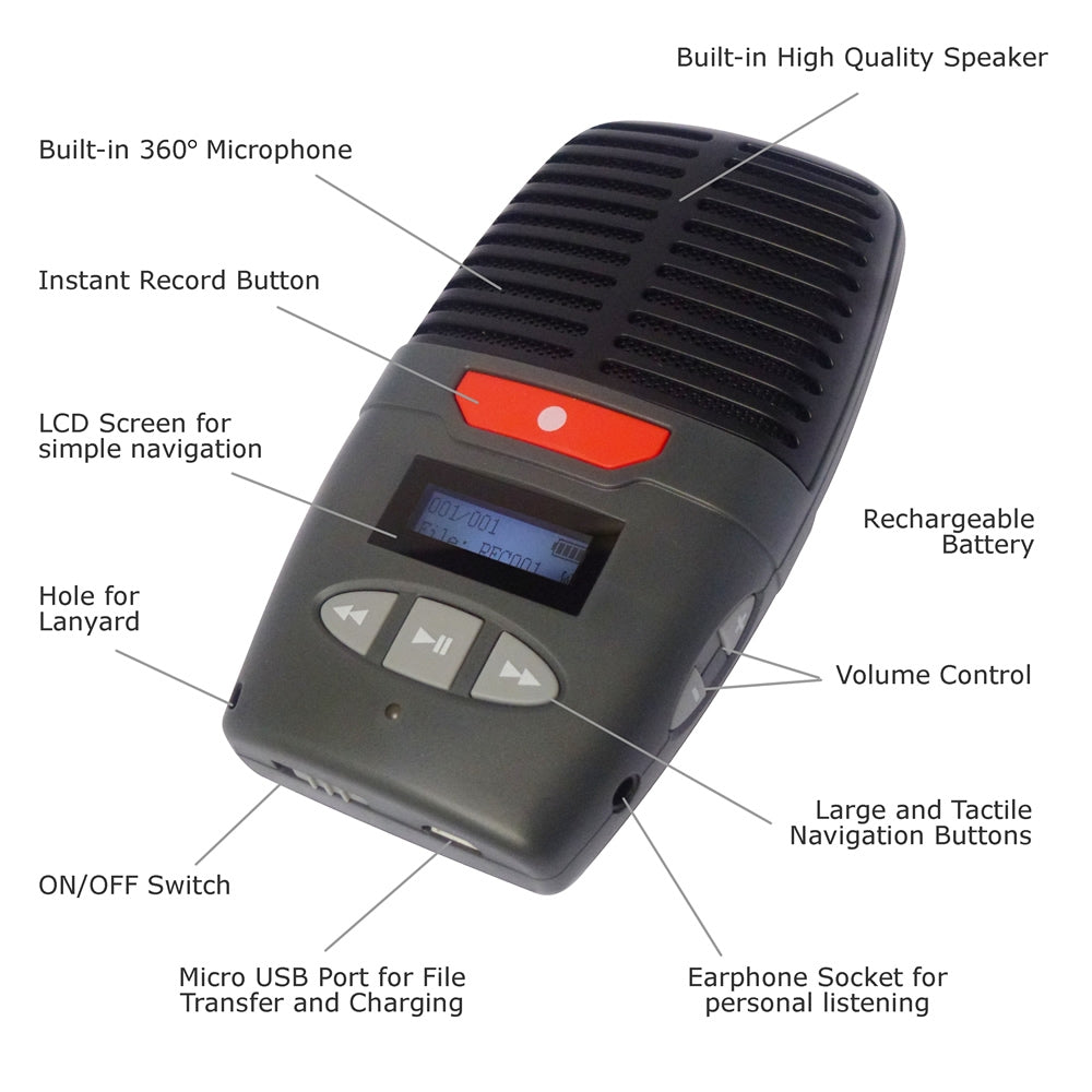 Micro-Speak Digital Voice Recorder Dictaphone Speech Therapy