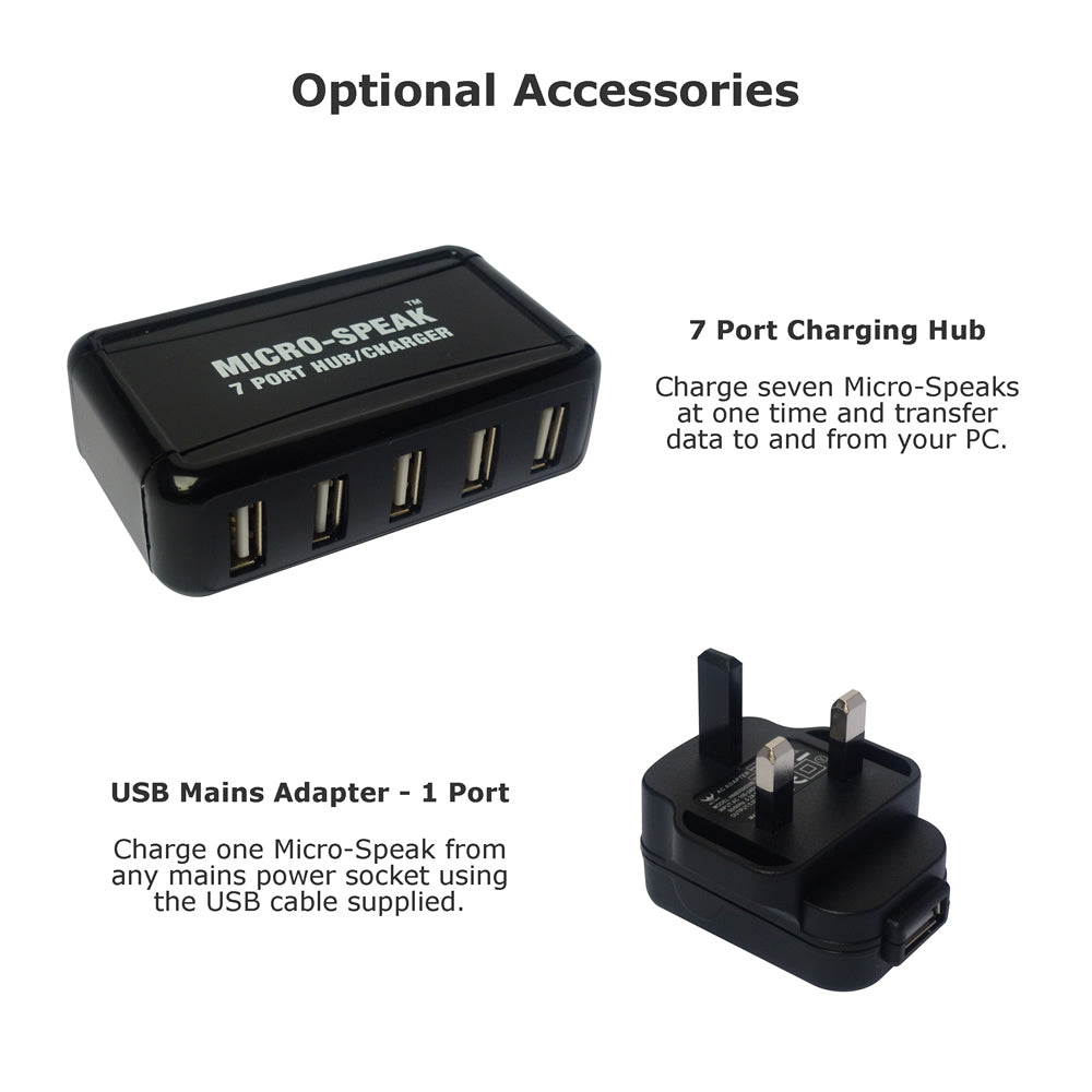 USB 7 port Hub Charger Mains Adapter