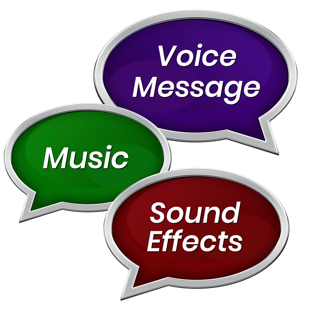 Personalised Message sound file MP3 download pre-record transfer speech music sound effects