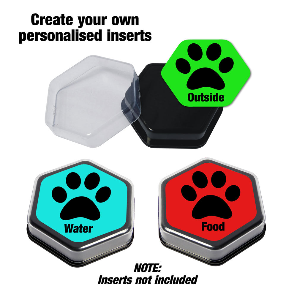 talking buttons and sound buttons for dog training