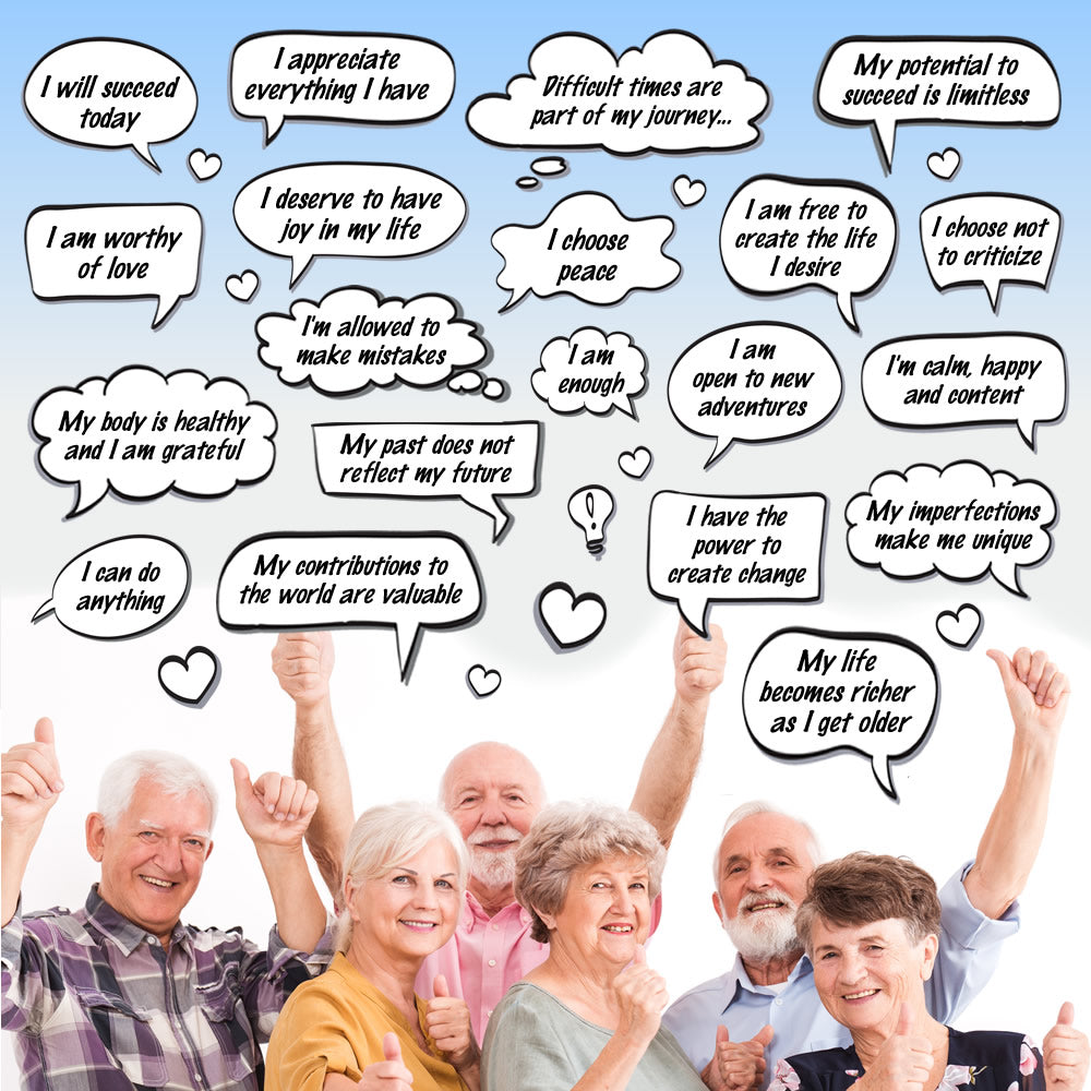 45 pre-recorded positive affirmations. Short and concise statements to challlenge negative thoughts and instil positive alternatives.