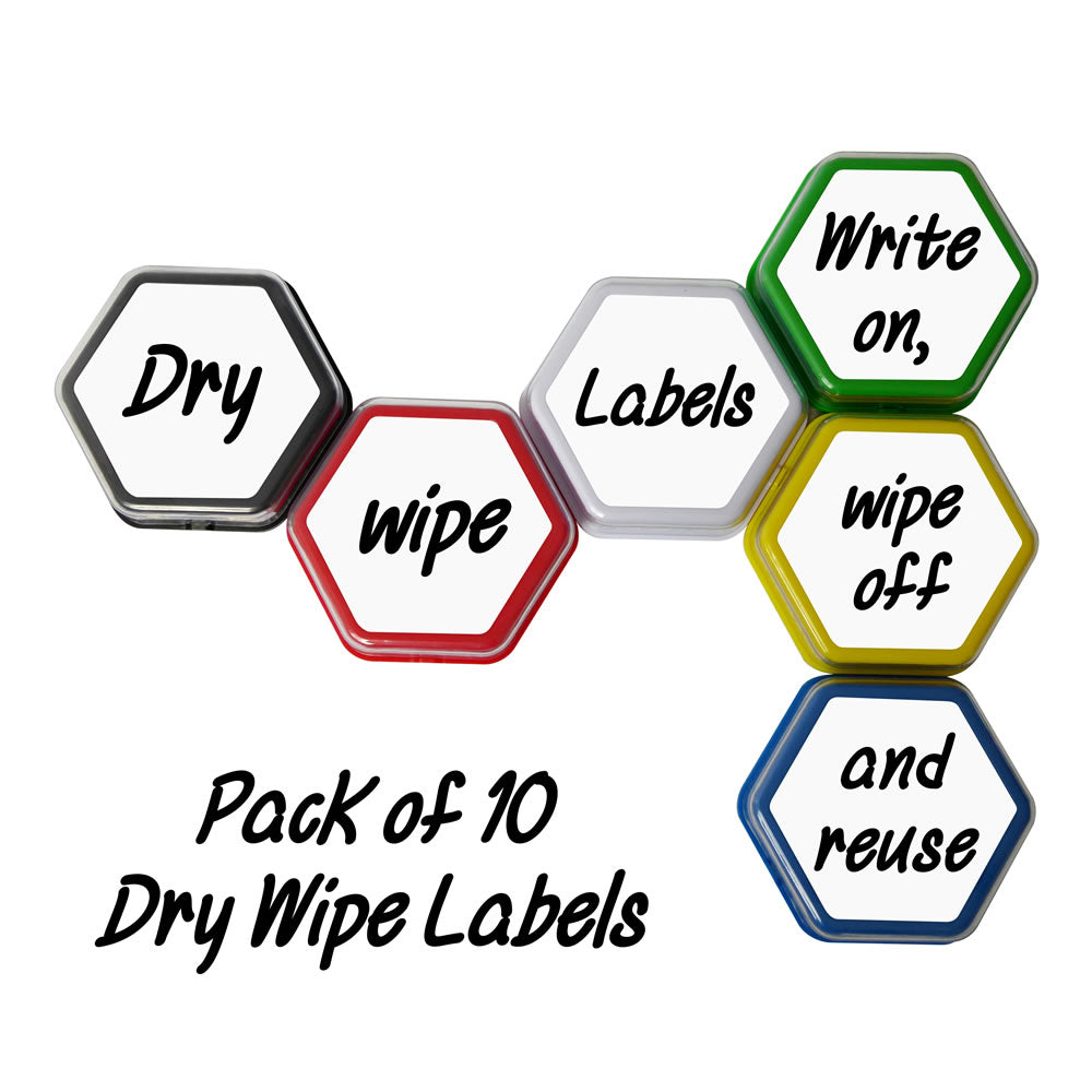 Dry Wipe Labels for Talking Tiles - Hexagon Shape – Talking Products Ltd