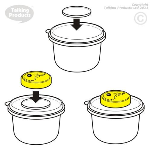 Self-Adhesive Adapters for Talking Tins