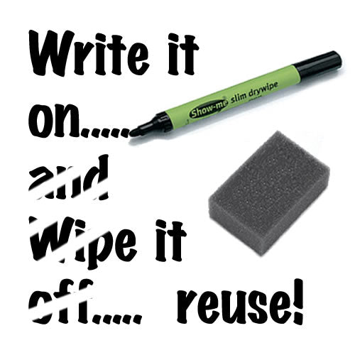 Speech Bubble Dry Wipe Boards - Pack of 10